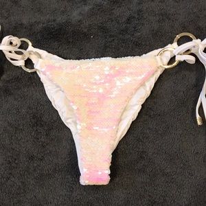 Beach bunny siren white bikini bottoms